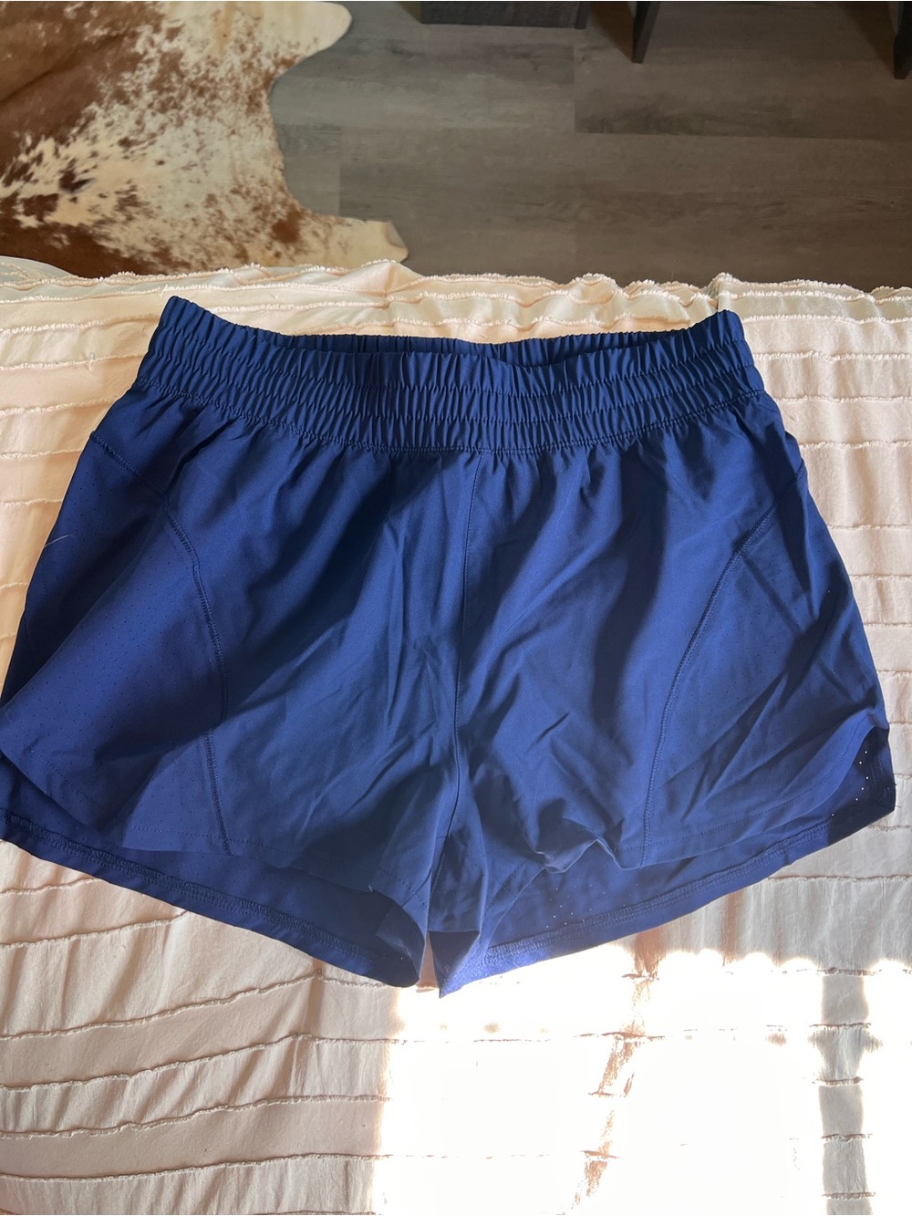 Asics Royal Blue Women's Athletic Shorts, Small